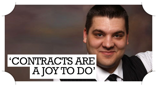 Jonathan May Quote - Contracts are a joy to do