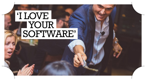 Nick Ivory Magician Quote - I love your software