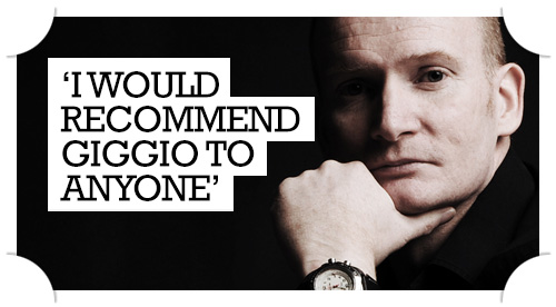 Peter Wardell Quote - I would recommend Giggio to anyone